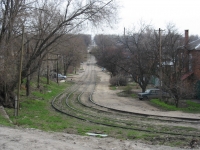 Поворот трамвайный путей на Орджоникидзе