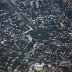 Троицкая площадь с самолета