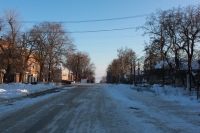 Улица Орджоникидзе, между Платовским проспектом и Александровской. Вид в сторону Александровской