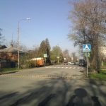 Улица Буденновская. Сооружение пешеходного перехода перед школой №19