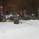 Памятник казаку на Платовском
