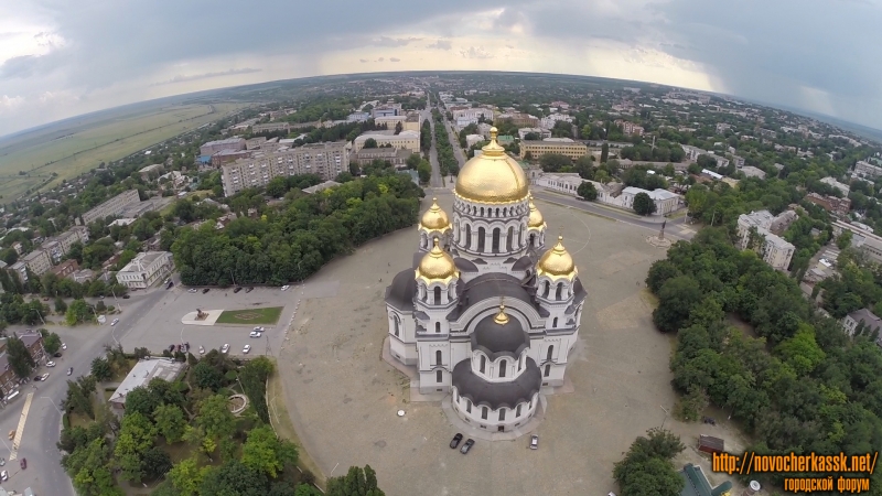 Собор в Новочеркасске с воздуха