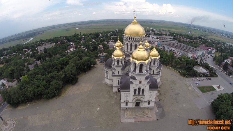 Собор в Новочеркасске. Вид с воздуха
