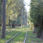 Трамвайные пути вдоль Соцгорода