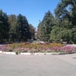 Цветочная клумба парка ДК НЭВЗ