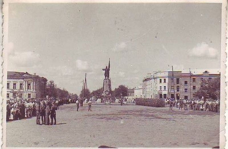 Площадь Ермака в период оккупации Новочеркасска