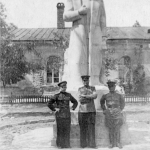 Памятник И. В. Сталину в Новочеркасском военном суворовском училище, 1963 год