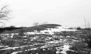 Один из сохранившихся «Пяти братьев» - курган Елизаветинского городища.