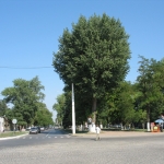Вид на проспект Ермака с одноименной площади