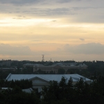 Панорама города и вид на главный корпус ЮРГТУ (НПИ) с колеса обозрения
