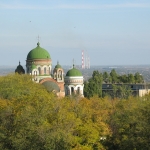 Вид с колеса обозрения в сторону ГРЭС и церкви Александра Невского