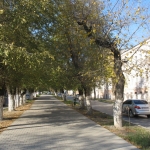 Пушкинская, вид в сторону проспекта Баклановского от улицы Троицкой