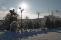 Памятник Платову на коне, проспект Платовский