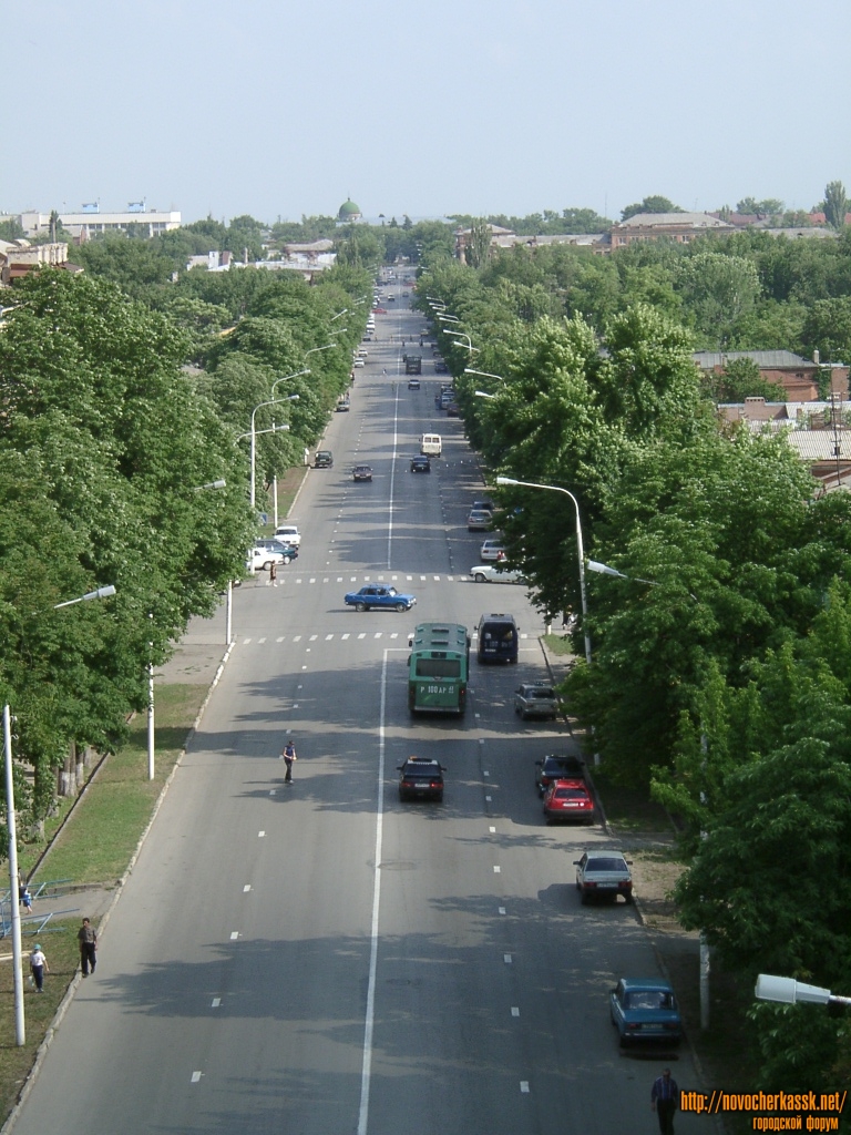 Новочеркасск: Московская улица. Вид сверху