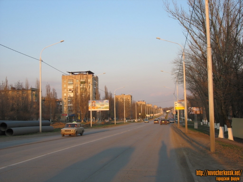 Новочеркасск: Баклановский проспект. Закат