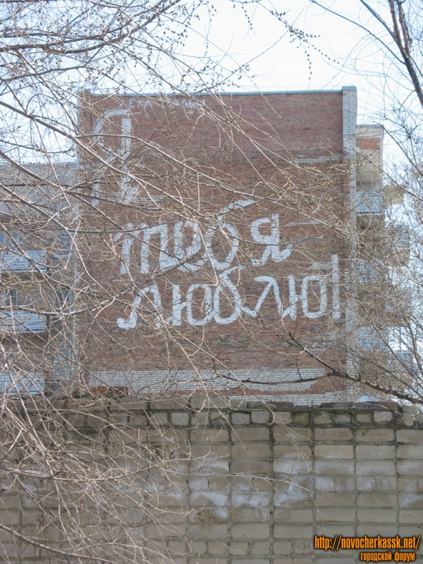 Новочеркасск: Молодежный. "Я тебя люблю"