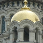 Позолоченный купол Собора в Новочеркасске