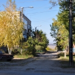 Переулок Западный. Вид с ул. Буденновской