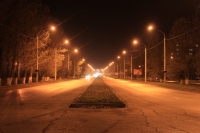 Баклановский ночью. Вдоль Рощи