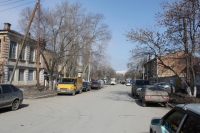 Вид ул. Орджоникидзе от пр. Платовского в сторону ЮРГТУ