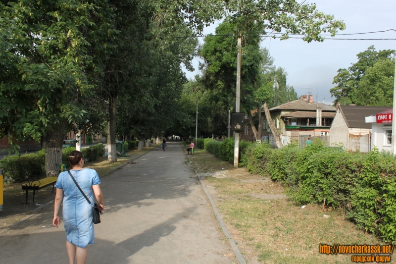 Новочеркасск: Аллея улицы Просвещения между ул. Московская и ул. Пушкинская