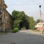 Улица Просвещения. Вид с улицы Богдана Хмельницкого