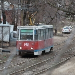 Трамвай на улице Орджоникидзе