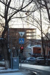 Улица Просвещения. Вид с пр. Ермака в сторону Московской