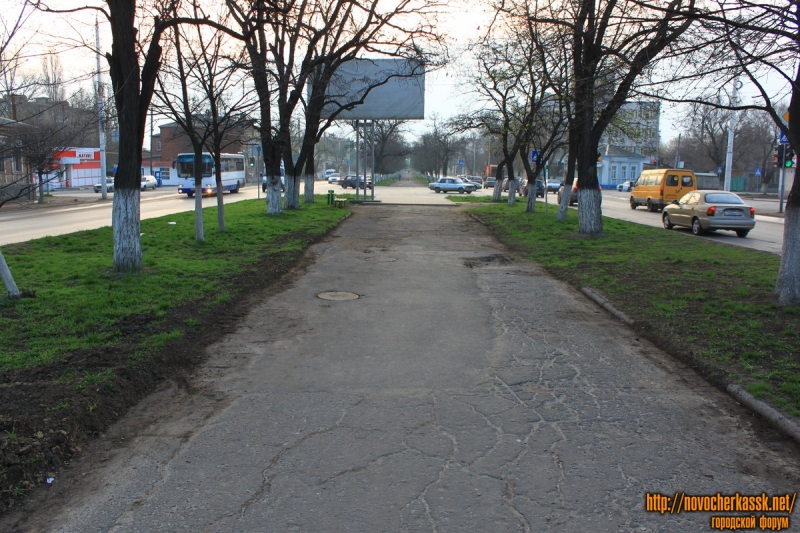 Новочеркасск: Аллея на проспекте Баклановском