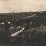 Вид на улицу Просвещения и южную часть города с Главного корпуса НПИ, 1937