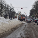 Уборка снега на Московской