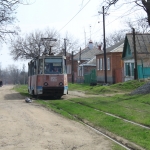 Трамвай на улице Щорса
