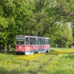 Трамвай в районе НЭВЗа