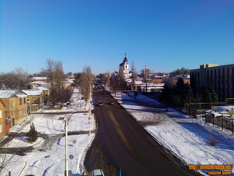 Новочеркасск: Платовский проспект. Вид с Триумфальной арки