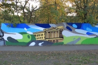 Граффити на Баклановском: главный корпус ЮРГПУ (НПИ)