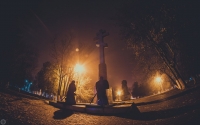 Памятник на пл. Троицкой. 14 декабря 2014 года