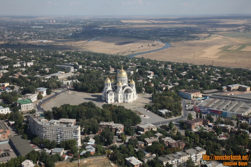 Новочеркасск: Собор, площадь и «Пентагон» с самолёта