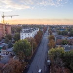 Рассвет в Новочеркасске. Улица Московская