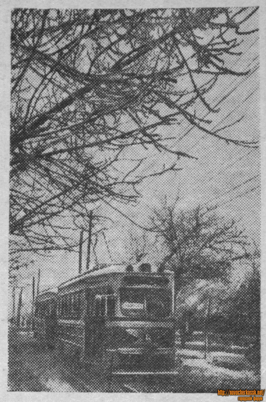 Новочеркасск: Трамвай на улице Пушкинской. 1957 год