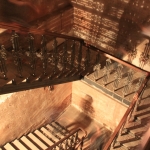 Лестница в подвал собора