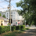 Улица Просвещения. Вид на улицу Московскую