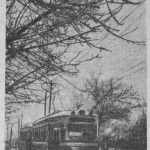 Трамвай на улице Пушкинской. 1957 год