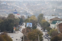 Вид на Платовский проспект с собора