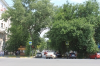 Улица Просвещения от улицы Московской в сторону Ермака