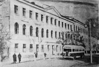 Строительный техникум, пр. Платовский. Декабрь 1954 года