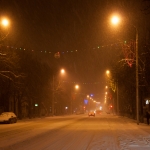 Снегопад 28 декабря 2015 года. Улица Московская