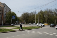 Вид на площадь Троицкую с проспекта Ермака. Апрель 2013