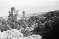 Вид на Александро-Невский храм с кургана