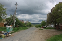 Улица Ларина. Вид с улицы Щорса