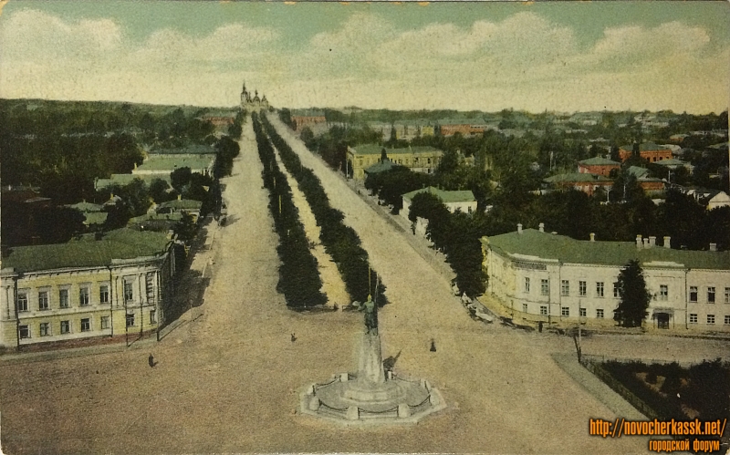 Новочеркасск: Ермаковский проспект. Открытка. Издательство писчебумажного магазина В.И. Бабенко